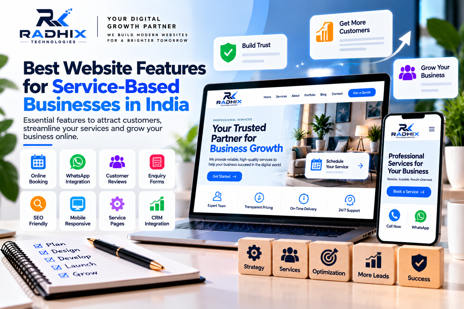 Best Website Features for Service-Based Businesses in India  Copy Title