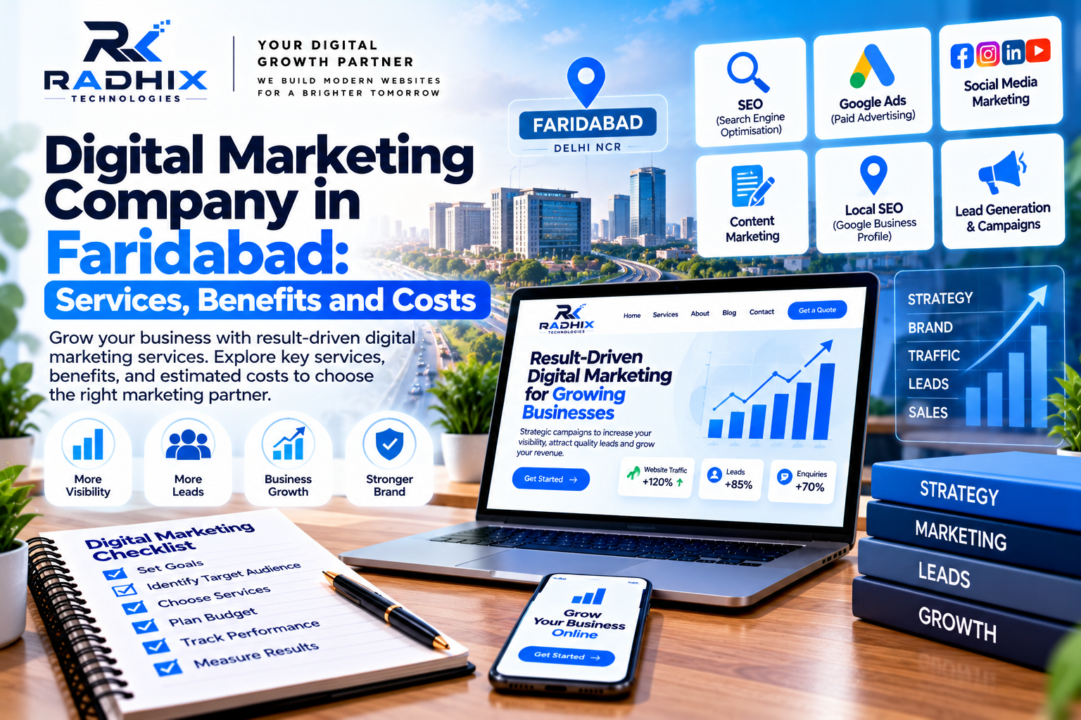 Digital Marketing Company in Faridabad: Services, Benefits and Costs
